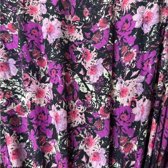 NWT Rotate Birger Christensen Nancy Purple Black Cherry Flower Floral Dress 10 - Picture 11 of 16